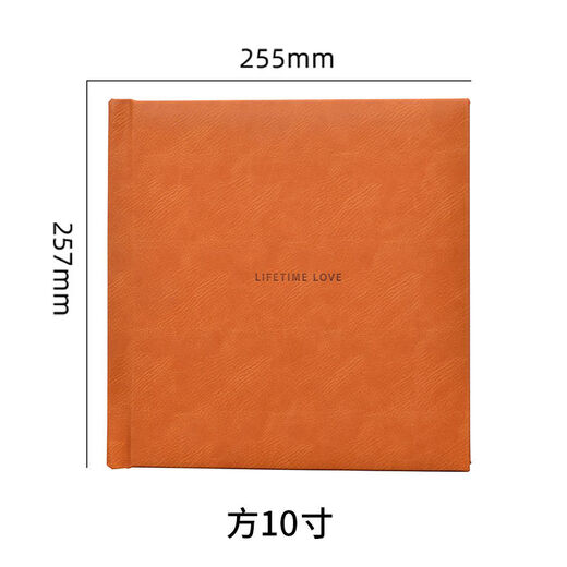 Yusenyi high-end photo album, leather photo album, commemorative album, photo album, print photos to make photo book, couple wedding photos, 22 pages can hold 28-32 photos, Hetty-brown square-art paper double