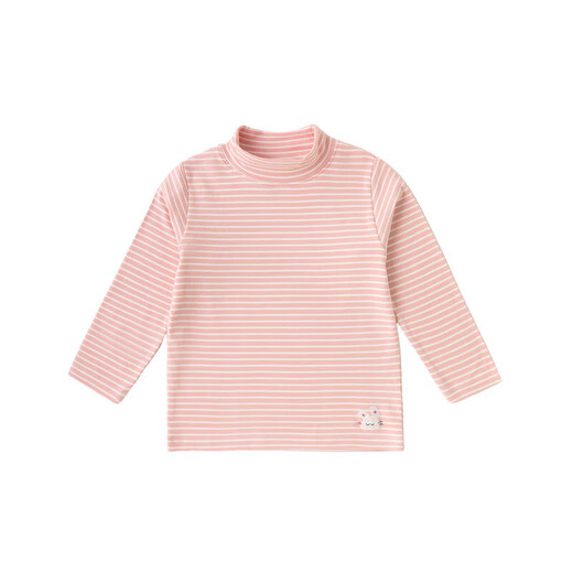 Dudujia two-piece baby half turtleneck T-shirt autumn bottoming children's autumn and winter long-sleeved boys' casual tops off-white 100