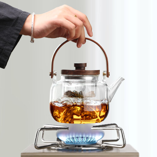 Gaoming (gaoming) 2025 new style tea-making equipment around the stove, household indoor full set of electric ceramic stove, roasting stove, tea set set, steaming teapot, plain style teapot + campfire stove