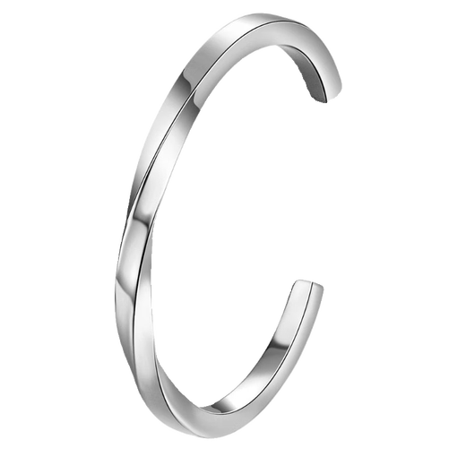 Half grain quality pt950 platinum bracelet new platinum men's Korean version trendy 18K open Mobius bracelet platinum circumference 16cm
