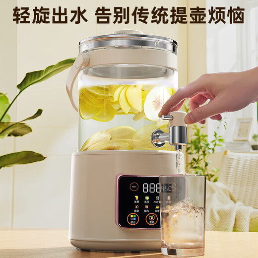 SUBOAER Subo Health Pot 4.5L Large Capacity 316 Heating Plate Multifunctional Household Tea Maker Stewing Pot All-in-One Teapot Boiling Kettle Flower Teapot Mid-Autumn Festival Gift for Friends 4.5L 316 Stainless Steel Heating Plate + 316 Tea Drain