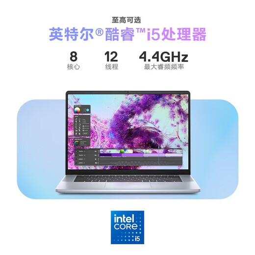 Dell (DELL) national subsidy 20% Dell laptop high-performance thin and light 16-inch Inspiron 16plus7640 Core i7 student certified entrance office computer notebook i5-13420H 16G 1TB