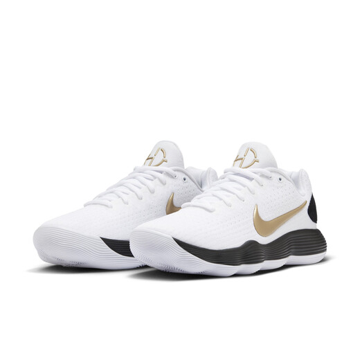 Nike men's practical basketball shoes winter anti-torsion low-top NIKE HYPERDUNK 2017 LOW HV1793 170 white/metallic gold/black 45