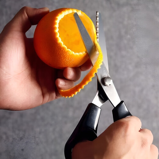 Bun Peng German Lace Scissors Kitchen Serrated Wave Triangular Plate Decoration Cold Dish Shape Chef Cold Dishes Plate Decoration Flowers and Plants 2025 New Product Sale Kitchen Plate Lace Scissors Can be used both dry and wet Sharp anti-rust lace style