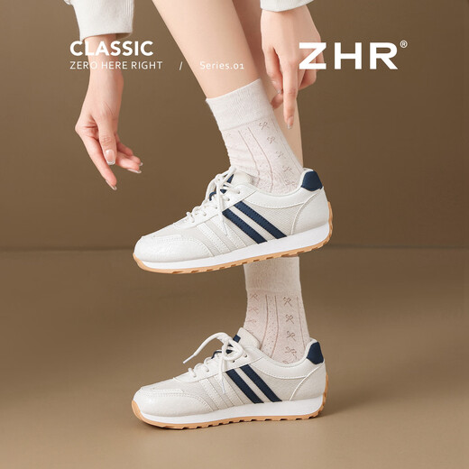 ZHR Deutsche Trainingsschuhe für Frauen Frühling und Herbst Leichte Soft Sohle Freizeitschuhe für Frauen vielseitige Laufsportschuhe für Frauen CS138 m Blau 37