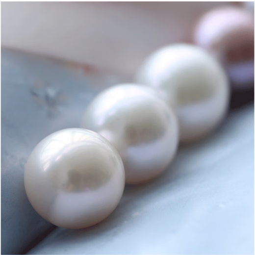 Yongsi quality pink and purple freshwater pearl pendant natural I pearls and loose beads, perfect round strong light single pearl can be made, white full hole 14-15mm