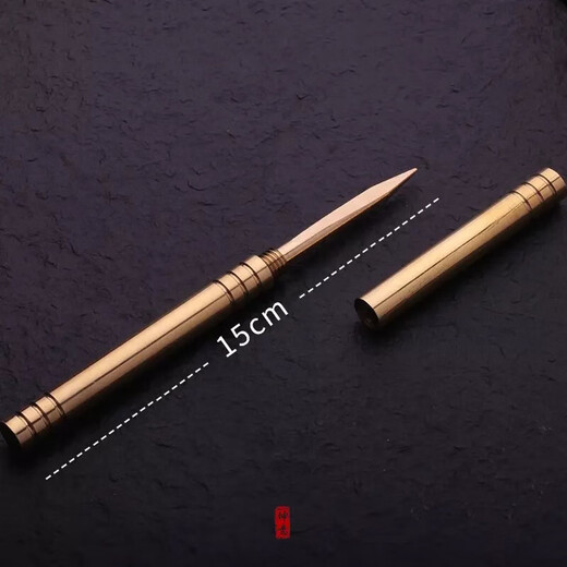 Brass Tea Ceremony Six Gentlemen Set Tea Clamp Tea Spoon Tea Fork Tea Knife Black Sandalwood Pot Pen Stainless Steel Six Gentlemen Accessories Zen Tea Blind Six Gentlemen Brass Accessories