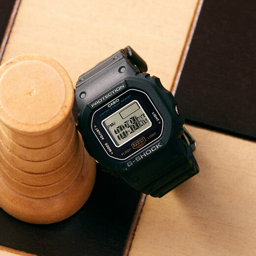 Casio (CASIO) men's and women's rings watches trendy small square adjustable micro hand New Year's gift DWN-5600-1