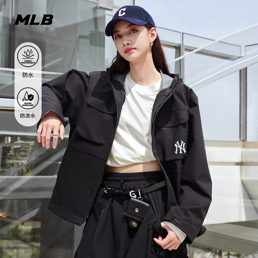 MLB official men's and women's couple fashionable three-in-one waterproof and repellent sports jacket 25 autumn and winter new style WJB01 New York Yankees/Black L