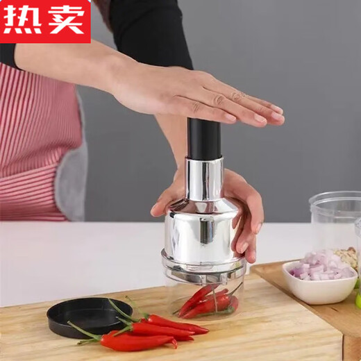 MZXM Japan imported quality stainless steel garlic paste, garlic cutting, garlic pounding, multifunctional manual garlic press, small garlic press, garlic press, garlic press artifact