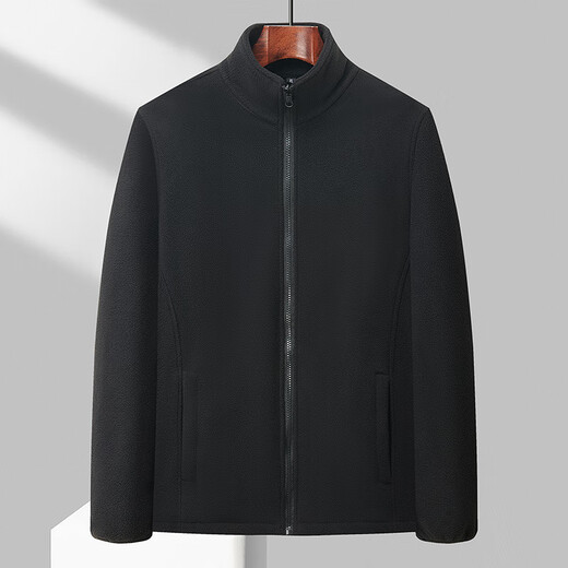 Woodpecker Dad Spring and Autumn Coat Middle-aged Men Three-in-One Jacket Set Middle-aged and Elderly Jacket Jacket Plus Velvet Cotton Coat 8823 Gray Removable Velvet Liner + Hat 2XL (180) 130-14Jin Jin equals 0.5 kg