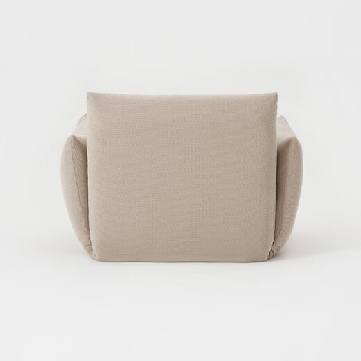 MUJI cushioned sofa, freely adjustable lazy sofa, single/double sofa available for folding bedroom balcony, beige/1 seater