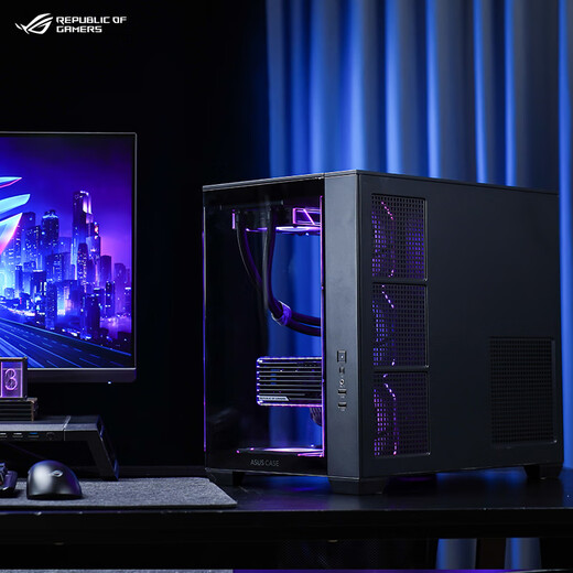 ASUS (ASUS) RTX5080 host RTX5070Ti/5090D host i9 14900KF U7 265K rog family bucket black myth game console desktop assembly machine computer complete machine i7 14700KF + ASUS RTX5060Ti丨three