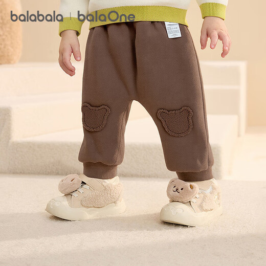 Bala Bala One baby pants trousers 2025 winter plus velvet baby pp pants warm and cute 208425108205