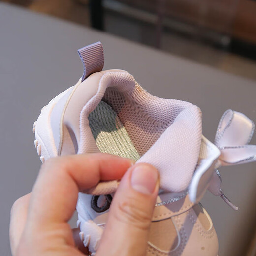 Terranis Yangma recommends 2025 spring and autumn new style breathable functional shoes for infants and young children 0-1 years old 3 boys soft sole lightweight non-slip gray 16_inner length 12cm