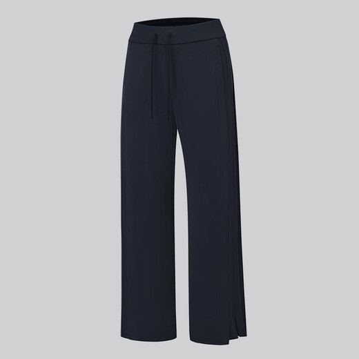 
lululemon丨Contrast-Ribbed Softstream Women's Ribbed Spliced ​​Wide Leg Pants LW5HUXA Black XL