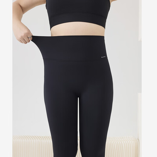 Chicnear large size yoga pants women's fitness pants high waist hip lifting sports pants fat sister tights shark pants black Default regular, above 1.65, please ask customer service to send the extended version 2XL recommended 130-160Jin Jin is equal to 0.5 kg