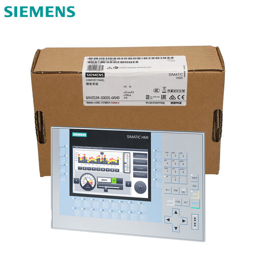 Siemens PLC programmable logic controller KP700 Comfort Panel 7-inch widescreen display keyed 12MB memory 6AV21241GC010AX0