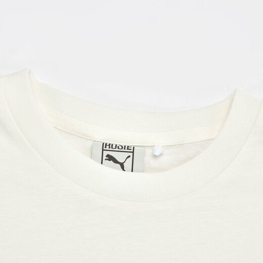 
Puma (PUMA) ROSE joint brand pure cotton retro loose short sports short-sleeved T-shirt women's casual top 633806 Warm white-77 M (160/84A)
