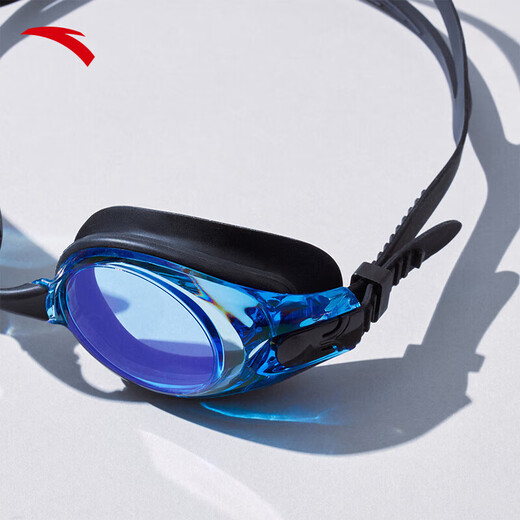 ANTA (ANTA) swimming goggles for men and women, new high-definition anti-fog competition swimming goggles 1824532707 black/blue-2 one size fits all