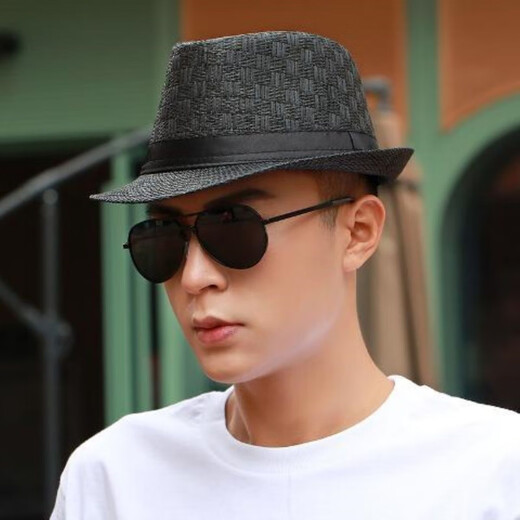 Bisi sheep hat men's sun hat summer outdoor sun hat casual fashion hat travel straw hat seaside beach hat brown one size 55-58cm20