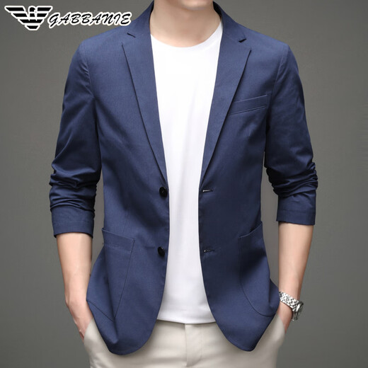 FALAMONE Armani Casual Thin Suit Men's Spring and Autumn Casual Western-style Korean Style Business Uniform Men's Suit Jacket AGM/6629920 Bean Green M 170