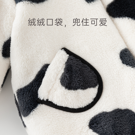 Guiqi Bear Milk Velvet Infant Antibacterial Warm Jumpsuit Baby Hooded Cotton Anti-static Romper for Winter