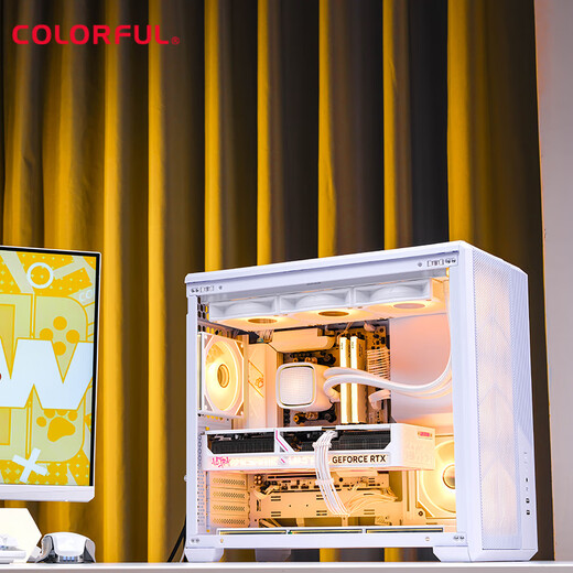 Colorful AMD Ryzen 9800X3D/RTX5070Ti/5090/5080 graphics card host DIY desktop computer live design rendering Delta mobile game assembly machine R7 9800X3D+RTX5070丨2