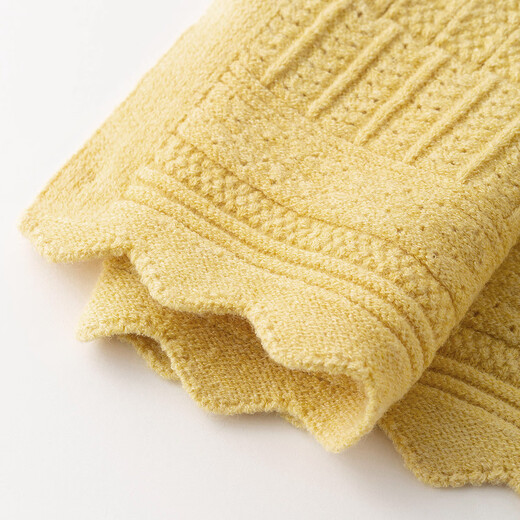 
InMAN (INMAN) Fashion Simple Three-dimensional Crochet Knitted Cardigan for Women 2025 Autumn Elegant Versatile Retro Sweater Jacket Yellow M
