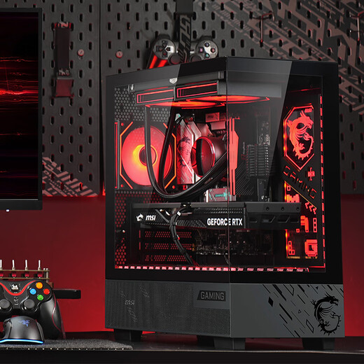 MSI family bucket U7 265KF MSI 5070/5070TI/5080 graphics card e-sports game desktop assembly computer AI host DIY complete machine U5 245KF+5060TI丨Three