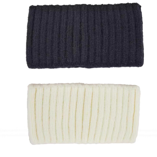Tang Funi is leaving now. Bai Jingting's same style black knitted wool headband for women, warm forehead protector, sports headband, black