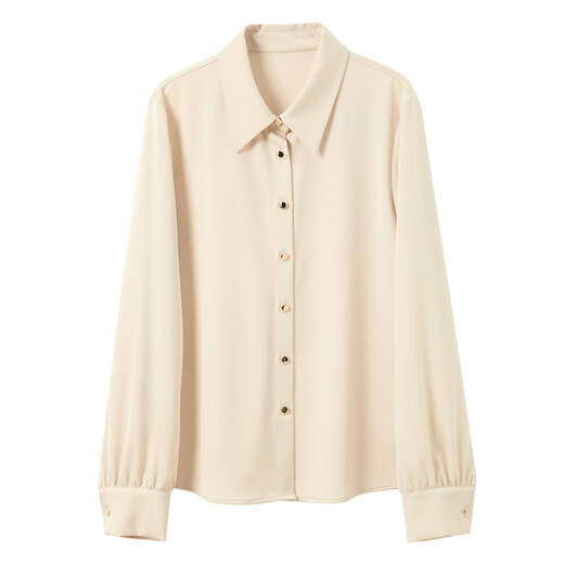 Sancai 2025 new winter shirt lapel loose shirt simple commuting layering Z