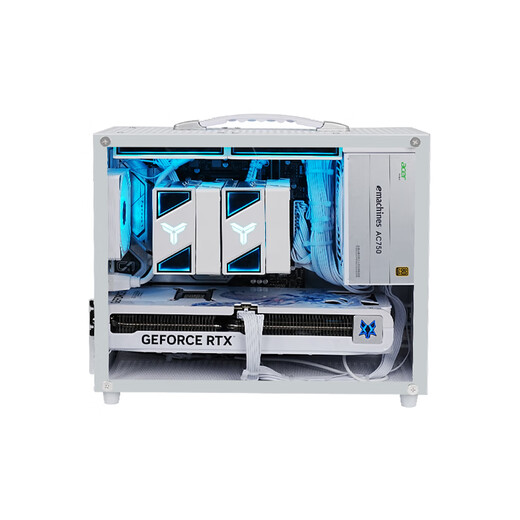 ASUS AMD Ryzen R5 9600X/RTX5070/RTX5060TI pure white high-end mini desktop assembly computer host e-sports live game rendering design DIY complete machine Configuration 2丨9600X丨16G+1TB丨Ultimate Edition