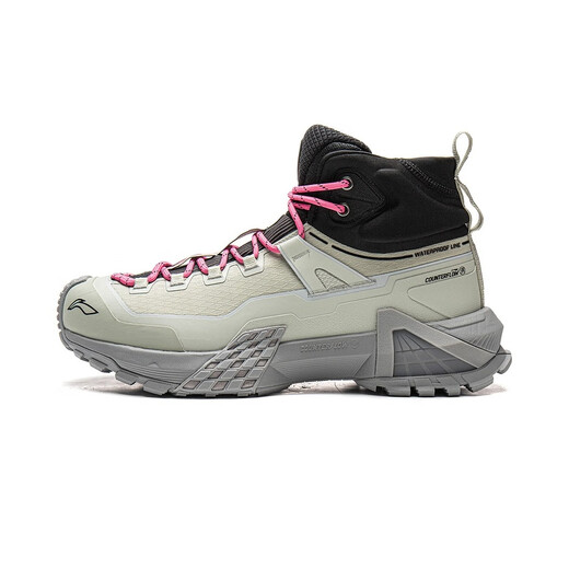 Li Ning (LI-NING) Jinlang Sports Xingchuan Unisex Reflective Black Waterproof Lightweight Outdoor Hiking Shoes AHTV035-3 Picture Color 43