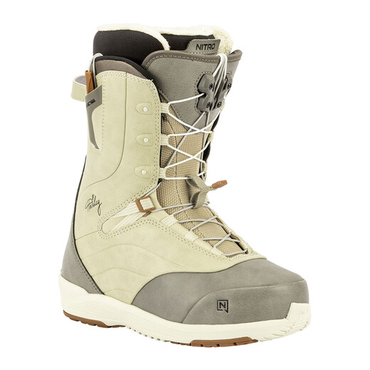 NITRO ski shoes CROWN snowboard 2526 women's all-round sliding park flat snowboard snow shoes light gray 37 240mm