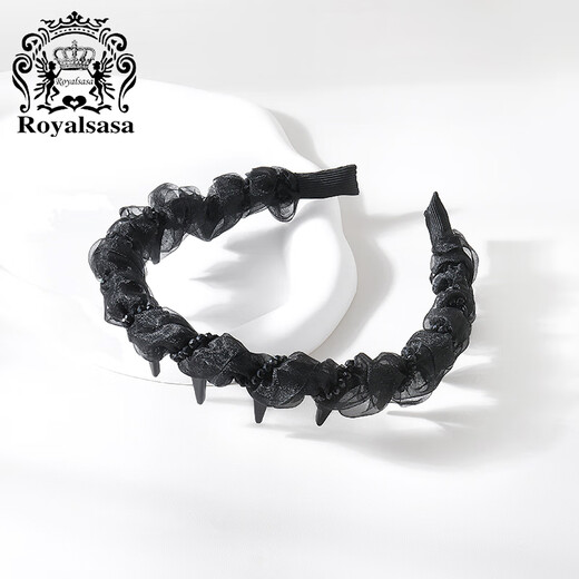 Royal sasa royal salsa large tooth comb headband high skull pleated headband high-end temperament hairpin non-slip face small