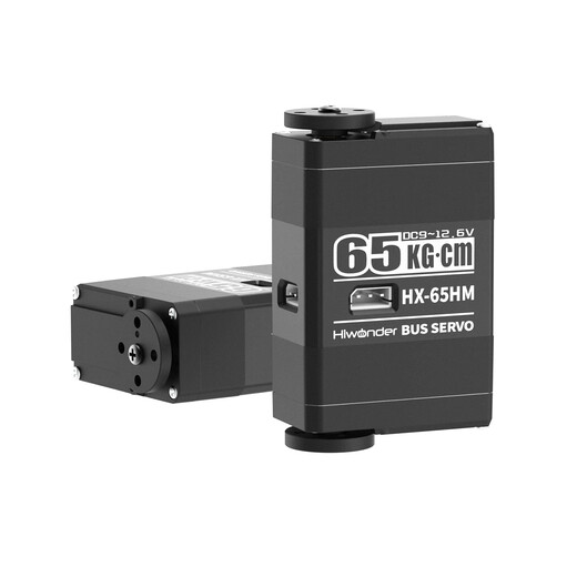 Huaner Intelligent Magnetic Encoding Bus Servo 65KG Torque 360 High Speed Dual Axis Output High Precision Large Torque with Feedback HX-65HM Robot Manipulator Servo HX-65HM Dual Output Axis Bus Servo