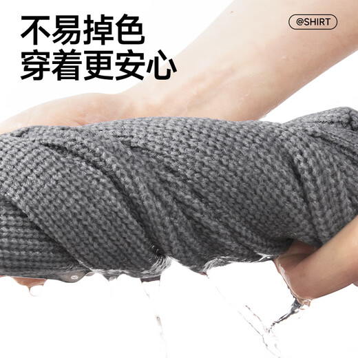 Mark Huafei Retro Henley Collar Button Sweater Men's 2025 Autumn and Winter Loose Old Money Style Sweater Men's Dark Gray 2XL