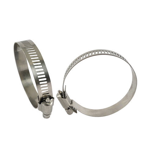 Platinum 304 stainless steel pipe clamp, horse clamp bracket, pipe buckle, hose clamp, water pipe clamp, U-shaped pipe clamp, stainless steel hose clamp 21-38 (pack of 10)