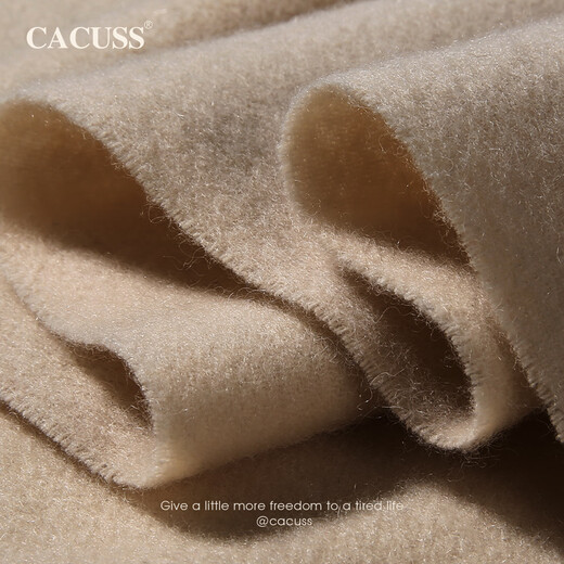 Cacuss Pure Wool Scarf для женщин осенью и зимним шарфом теплый шал для девочек подарочная коробка на день рождения верблюд коричневый 180*30 см.