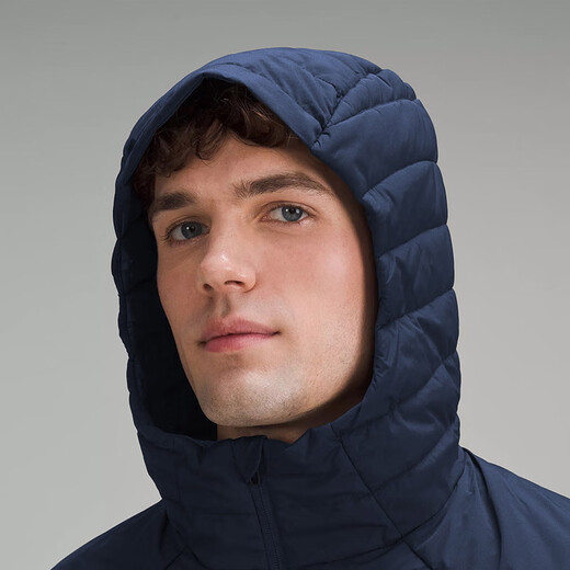 Lululemon丨Down for It All Men's Down Hooded Jacket LM4AAES Navy Blue M
