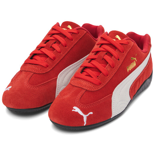 PUMA Speedcat Go OG racing shoes, wear-resistant, low-top training shoes, same style for men and women, flame red, flame red 35.5