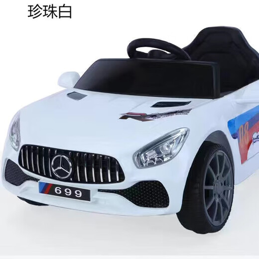 Dieter Meng Mercedes-Benz children's electric car four-wheeled with remote control baby car men's and women's toy car can sit on people rechargeable stroller low-end model car no battery no function electric drive