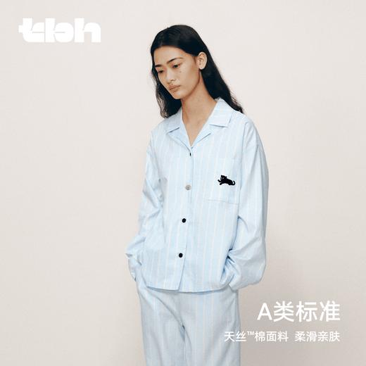 Brutalist Home (tbh) Urban Beast Black Panther Tencel Cotton Home Clothes Set Can Be Weared Out All Seasons Couple Pajamas Winter Padded Velvet Pajamas Urban Beast Black Panther Tencel Cotton Short Home Clothing Set Water Drop Blue XS