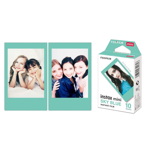 Fuji (FUJIFILM) instax instant mini photo paper/wide photo paper/square photo paper mini blue edge photo paper-10 sheets