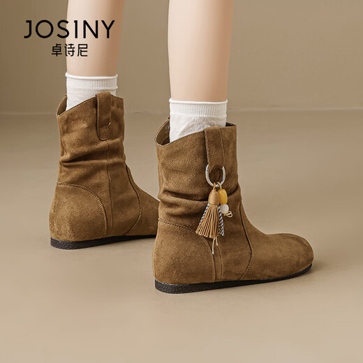Zhuoshini-Bucken kurze Stiefel für Frauen 2025 Herbst- und Winter neu