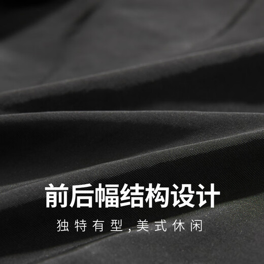 CABBEEN memory fabric jacket men's studded decorative lapel workwear casual plus velvet thickened winter shortboard jacket