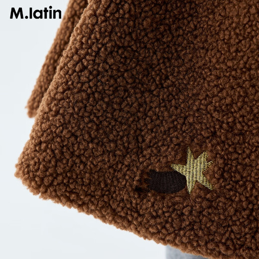 Ma Latin (M.Latin) Maratin children's skirt 25 winter new style girl's fake two-piece lamb wool jumpsuit round table waist skirt
