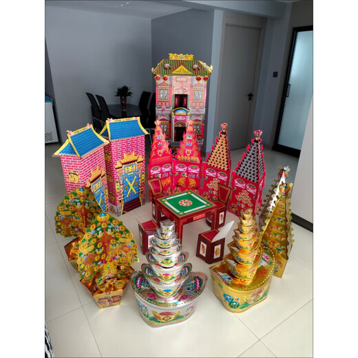 Penusen Anniversary First Seven Burning Five-Seven Set A Complete Set of Daughter's Paper Flower Supplies Paper Live Flower Pots Paper Live Large Set Universal for Three, Five, and Seven Hundred Days