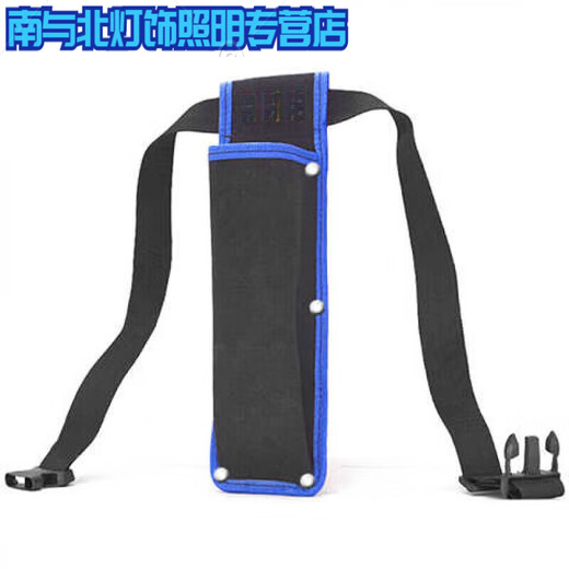 Sailotou welding rod waist bag thickened canvas anti-scalding tool waist bag fireproof high-altitude work welding bag black wear-resistant thickened large size 1